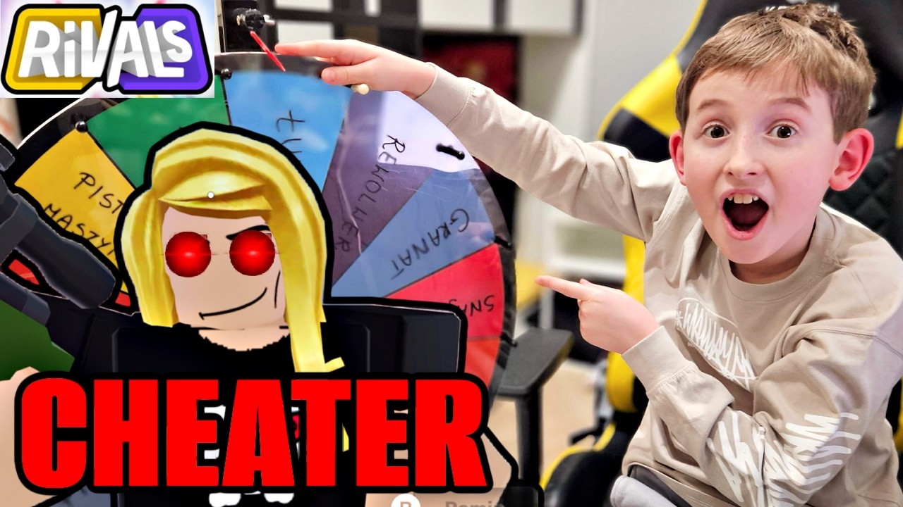 SPOTKAŁEM CHEATERA W RIVALS ROBLOX I KOŁO FORTUNY DECYDUJE O MOJEJ BRONI