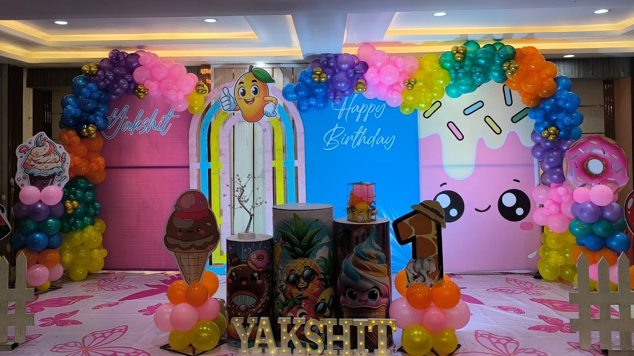 Balloon decoration ideas | 1st birthday theme decoration | Scout event 🎉🎂