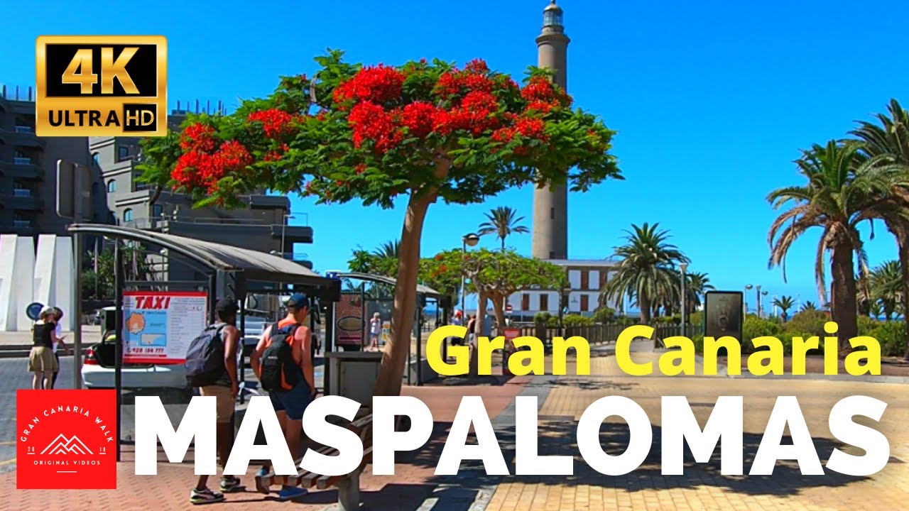 ⁴ᴷ³⁰ Gran Canaria Maspalomas Walk May 2022 🔴 Lopesan Baobab Resort  to Maspalomas Beach