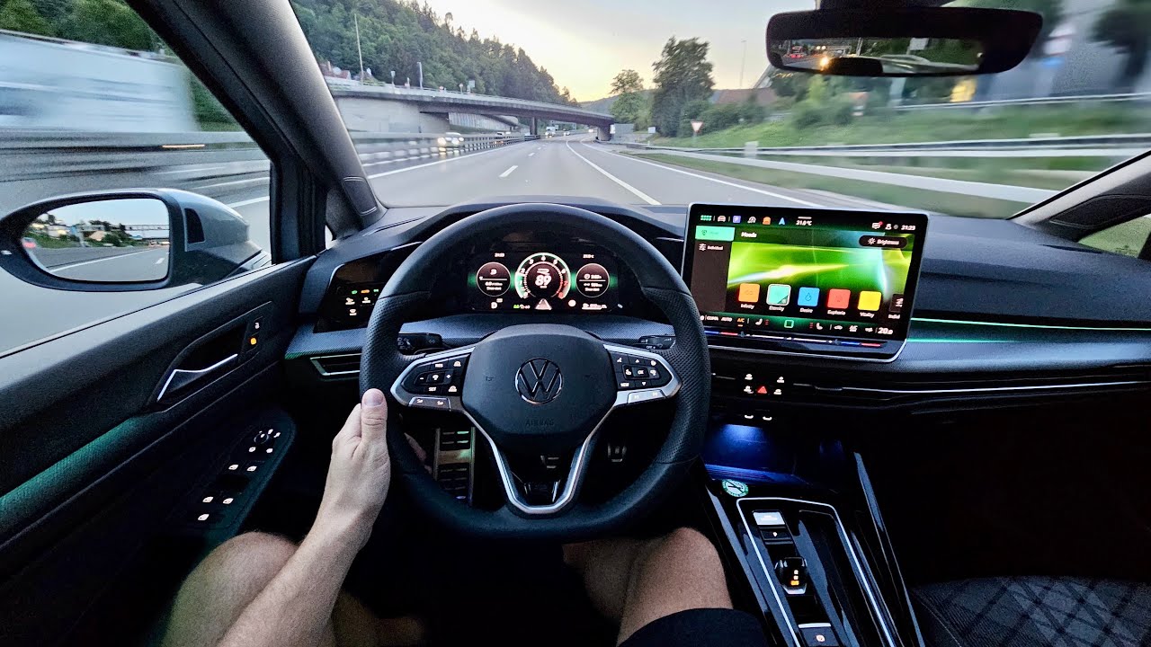 2025 VW Golf 8 R-Line 1.5 eTSI | 150 PS | EVENING POV DRIVE | ASMR