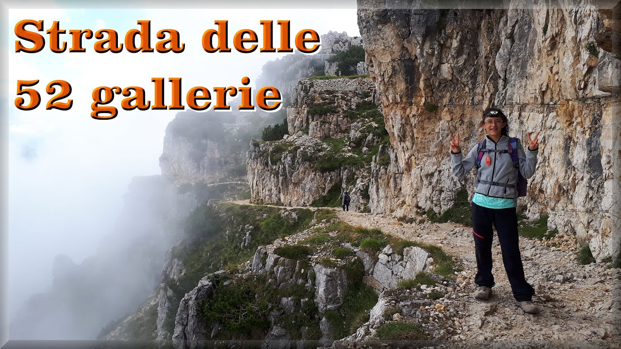 La Strada delle 52 Gallerie fino al Rifugio Papa, poi giù per la Strada degli Scarubbi (Video-Guida)