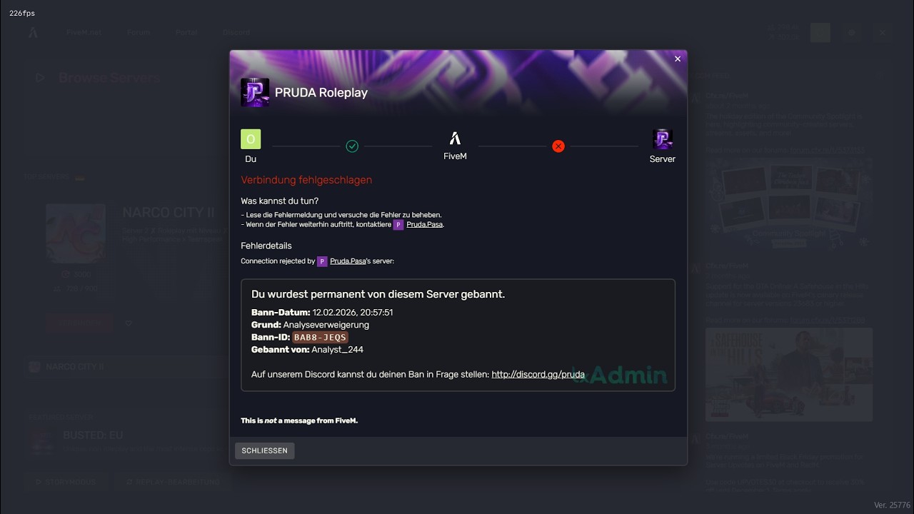 [PRUDA] GEFALLEN I CB VOLLSUFF