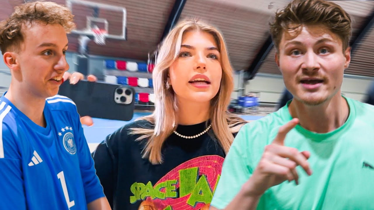 Ich treffe zum ersten Mal LetsHugo & xFibii | Nachts mit Rewi in der Turnhalle 😂