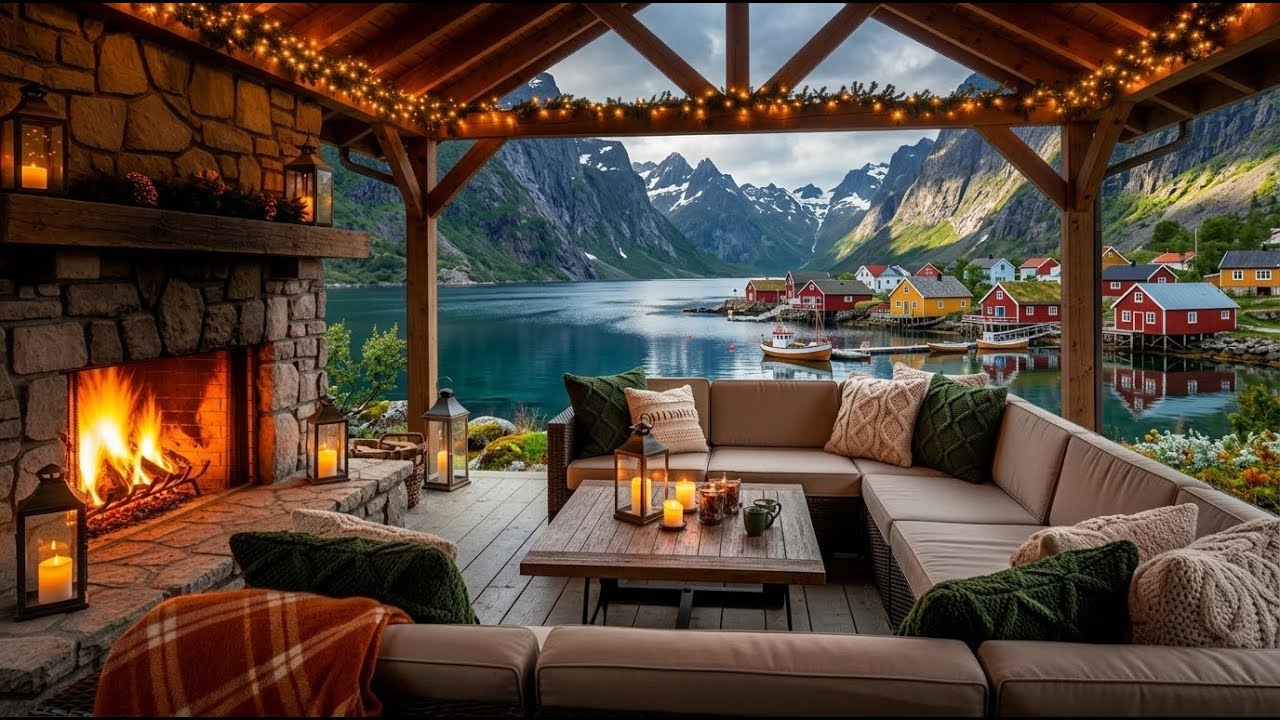 Gentle Jazz with Peaceful Lakeview for Deep Focus & Productivity - Rainy