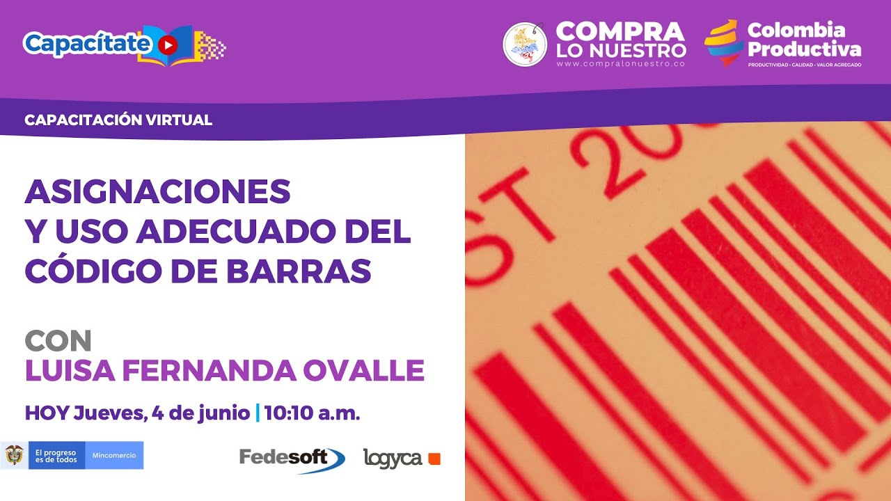 Asignaciones y uso adecuado del código de barras