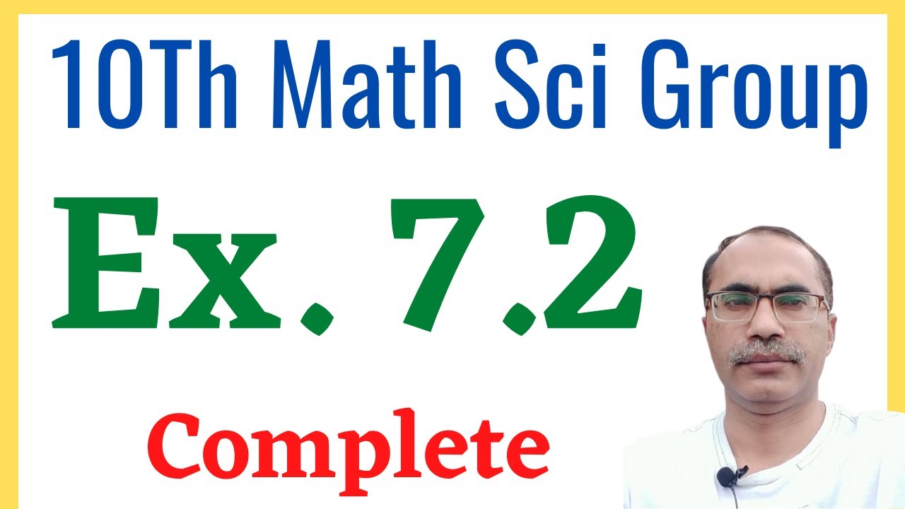 Exercise 7.2 Chapter 7 || 10Th Class math Science Group || Introduction to Trigonometry