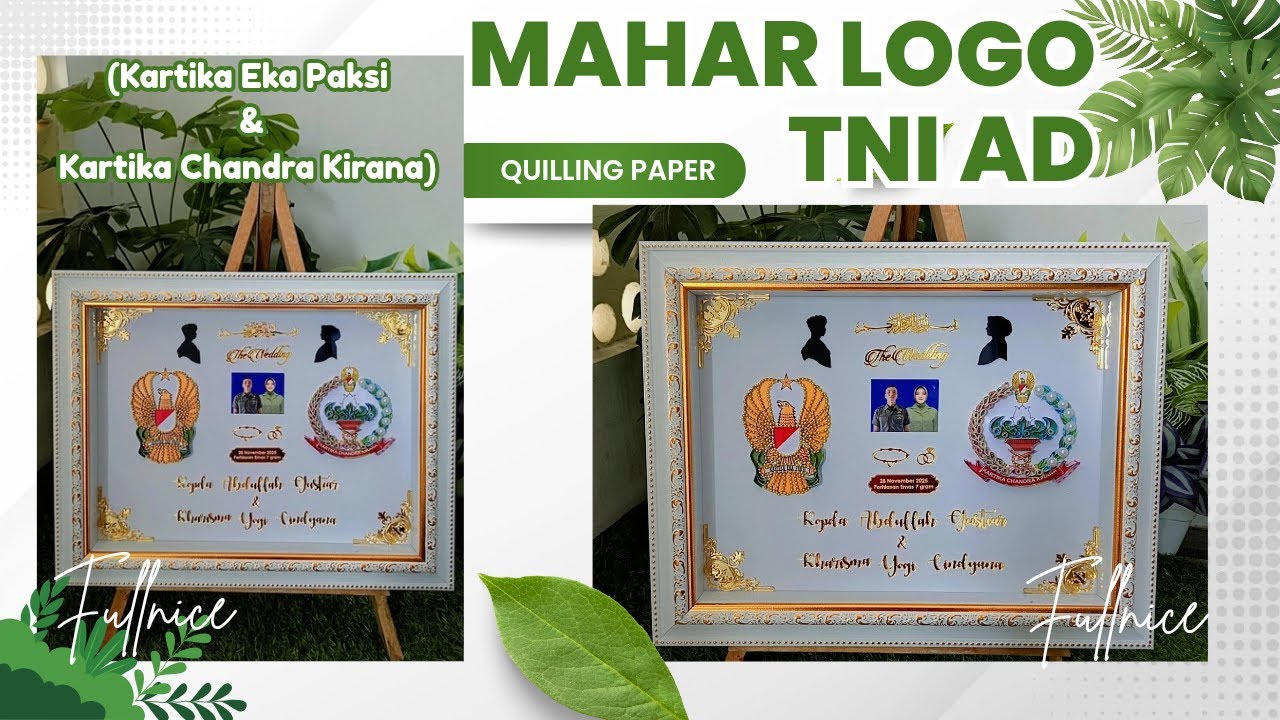 Mahar Logo TNI AD (Kartika Eka Paksi & Kartika Chandra Kirana) | Mahar Mirror Gold