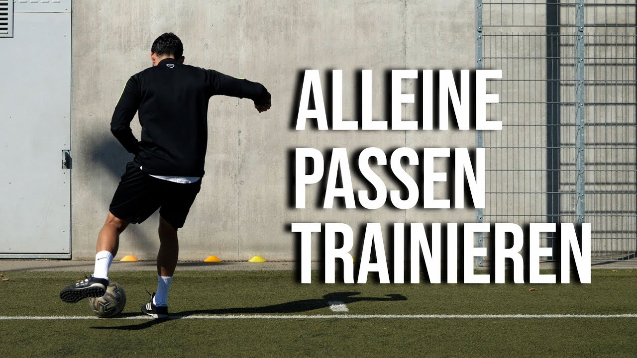 Passen ganz alleine EFFEKTIV trainieren | Passqualität wie De Bruyne