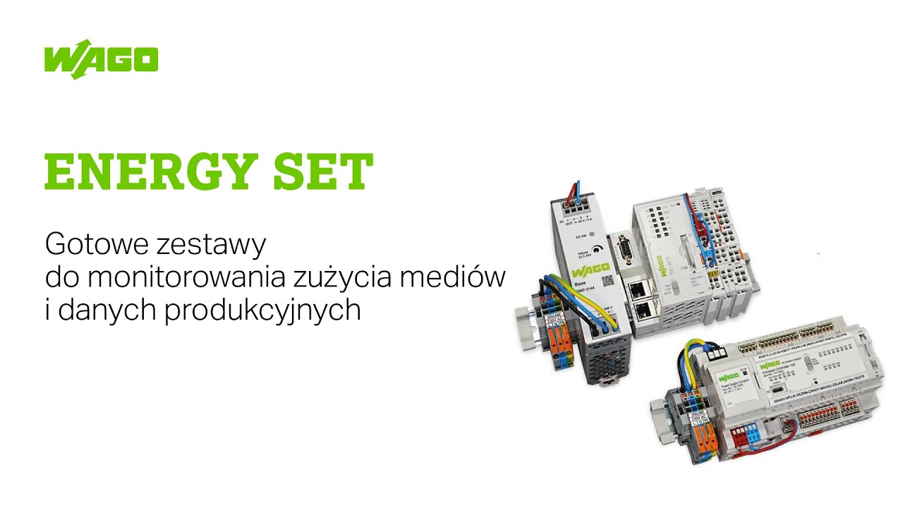 Gotowe zestawy do monitorowania zużycia medi&oacute;w i danych produkcyjnych | Energy Set #WAGO