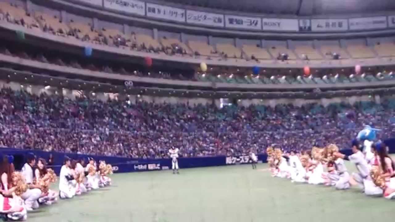 ドアラふるぼっこ！良い子は見ないで！！ドアラの成人式　バク転失敗　中日ドラゴンズファンフェスタ　2014年11月29日　ナゴヤドーム