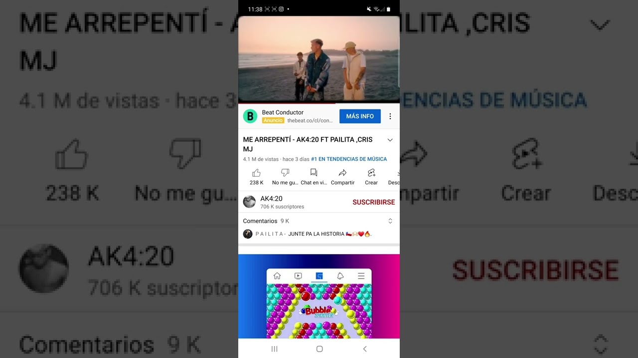 Me Arrepent&iacute; (Solo Cris Mj & Ak4:20