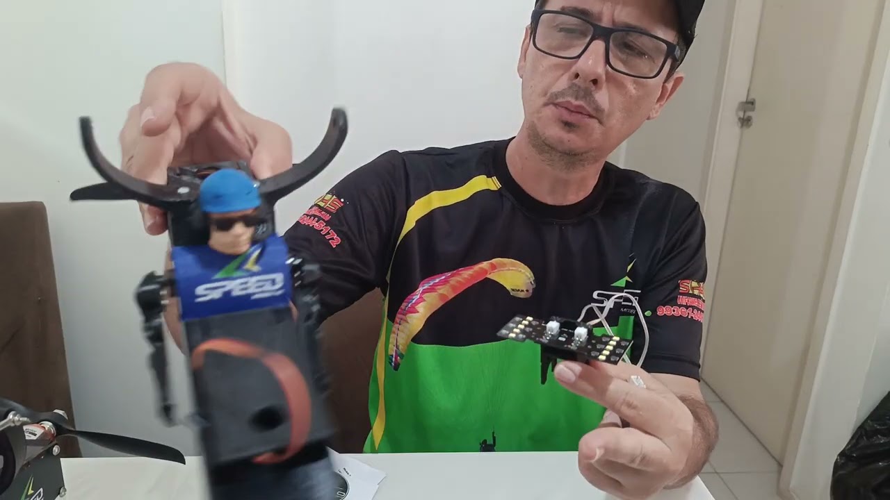 Iluminação noturna para Paramotor Rc