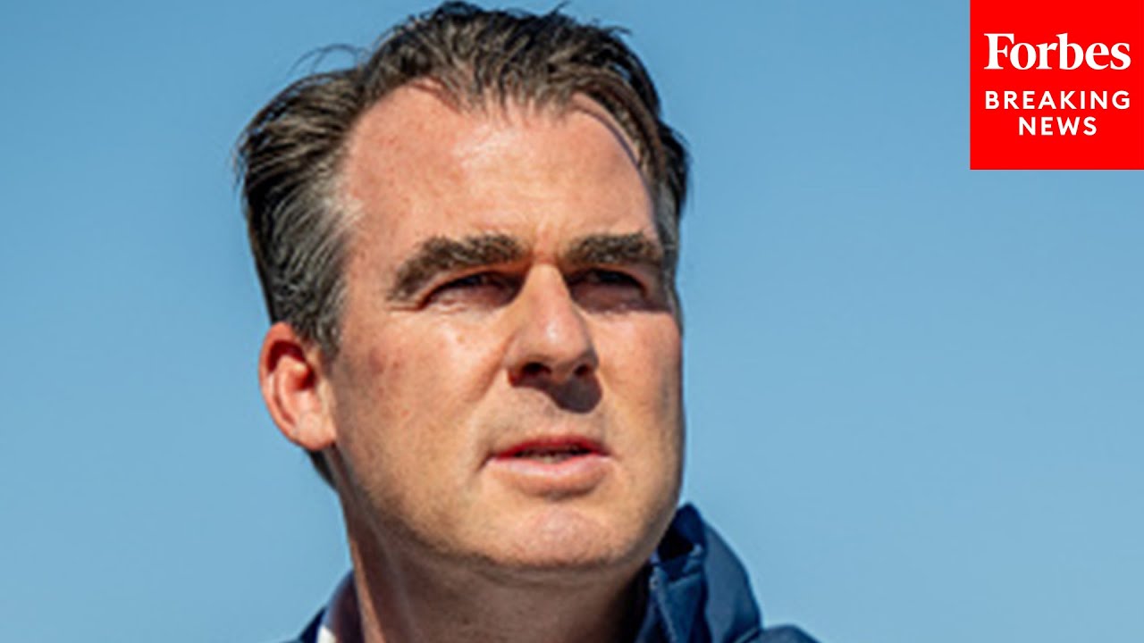Gov. Kevin Stitt Holds Oklahoma State Legislation Press Briefing