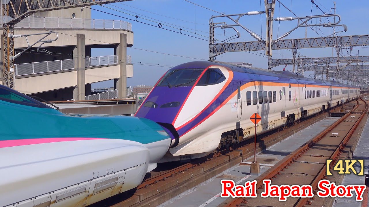 E3 & E5 series Shinkansen at Omiya Station, Saitama, Japan, May 2024