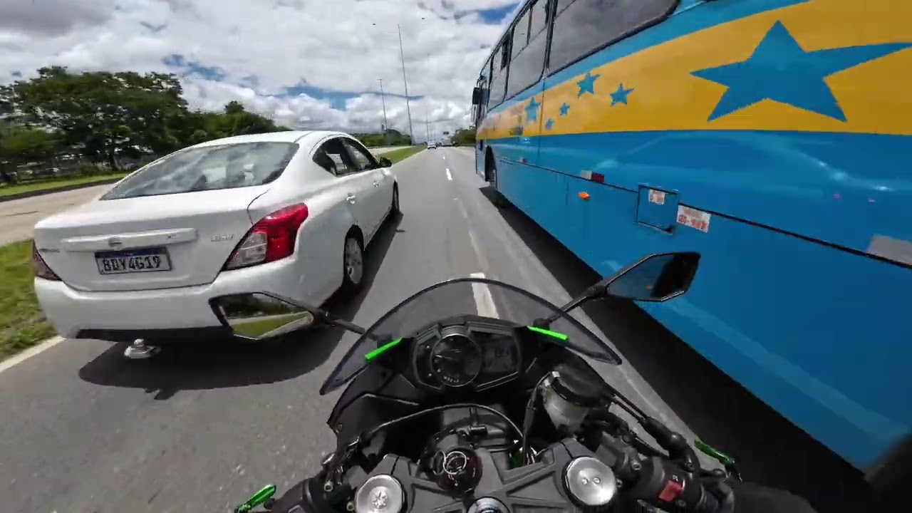 Kawasaki ZX6R — Linha Verde Highway at Speed | Pure Sound