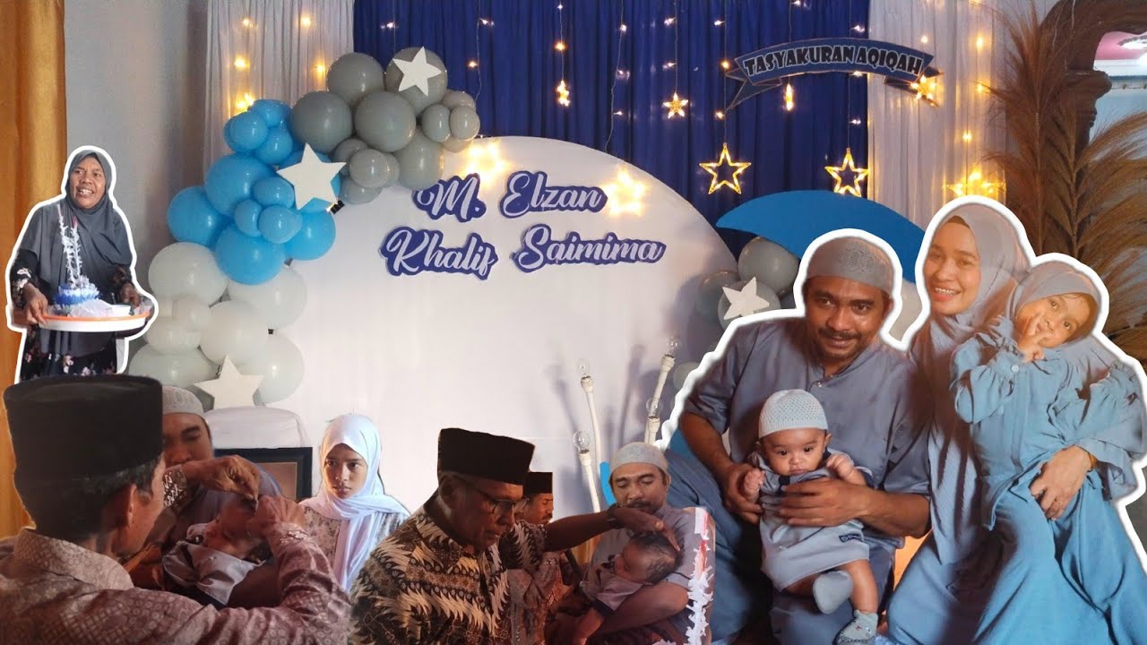 TASYAKURAN AQIQAH‼️INJAK TANAH PERTAMA‼️DEK ELZAN‼️