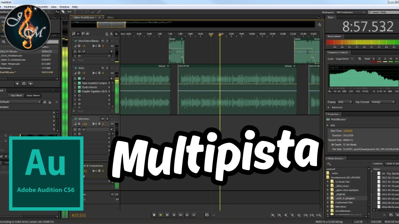Como grabar en multipista en Adobe Audition CS6
