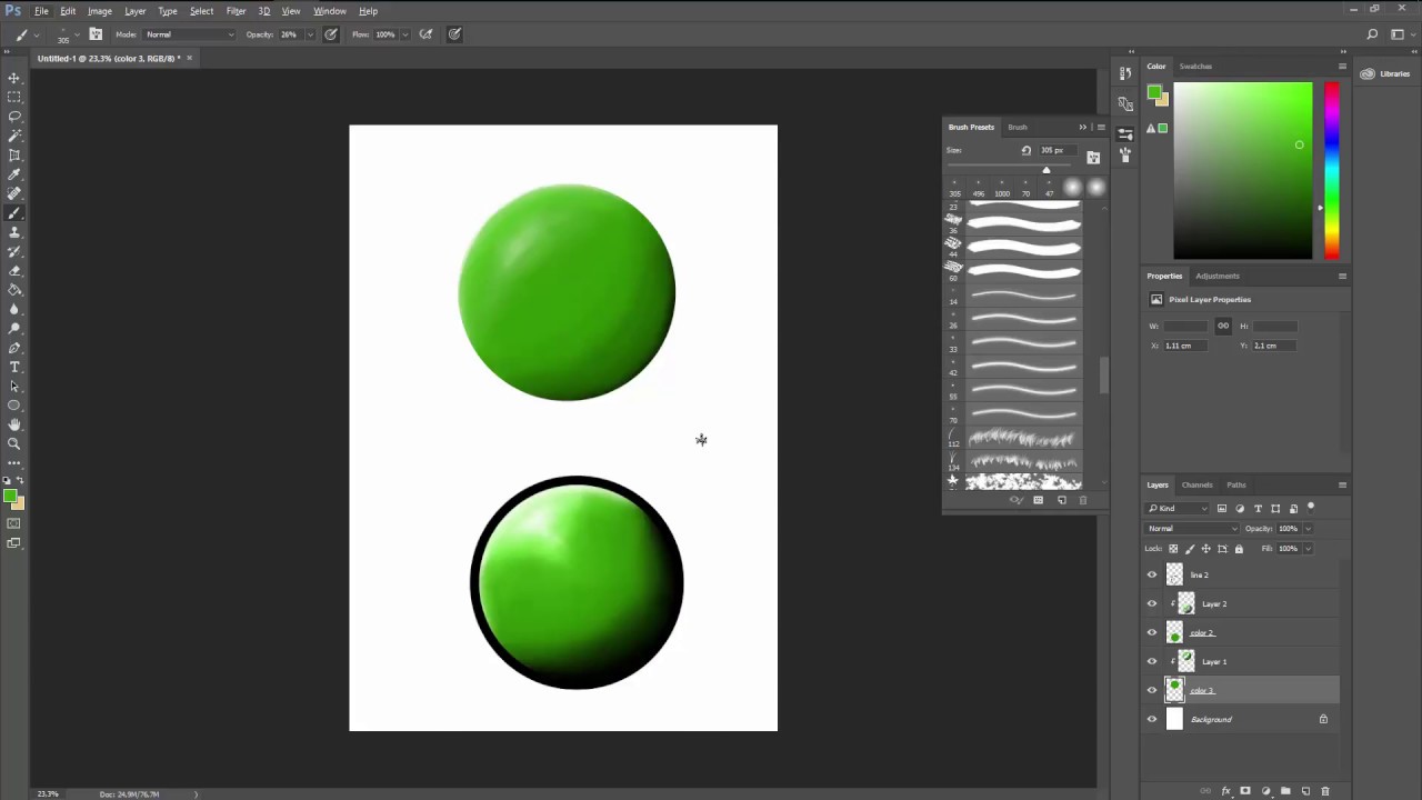 Simple Photoshop Shading: Color Picker Technique [TUTORIAL]