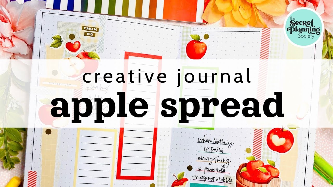 Happy Planner | Affirmations Creative Journal Spread | The Secret Planning Society