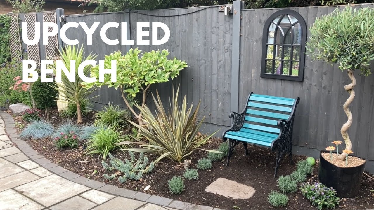 South Facing Garden Border Is Finished || Upcycled Bench Reveal