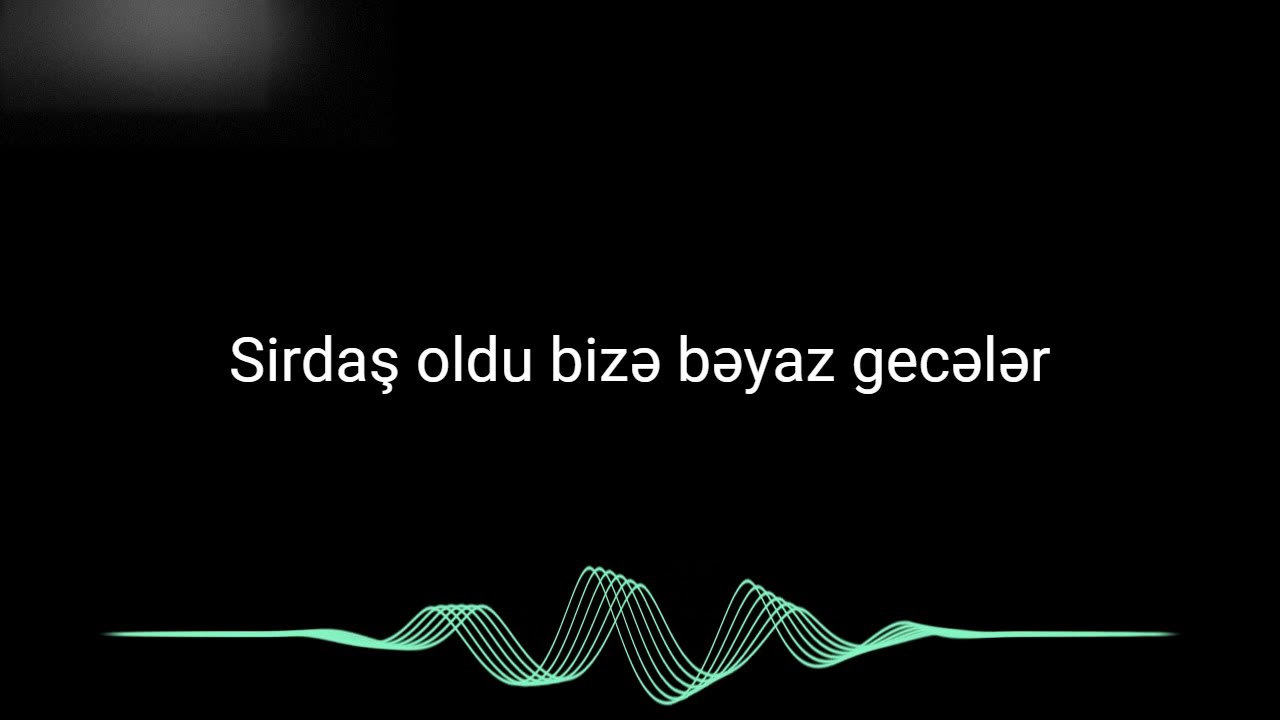 Beyaz geceler karaoke - Seyyad Elizade - Azerbaijani karaoke