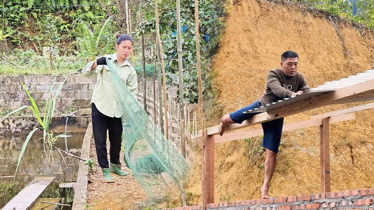 Roofing the Outdoor Kitchen & DIY Bamboo Chicken Enclosure – Off-Grid Living Ep.5