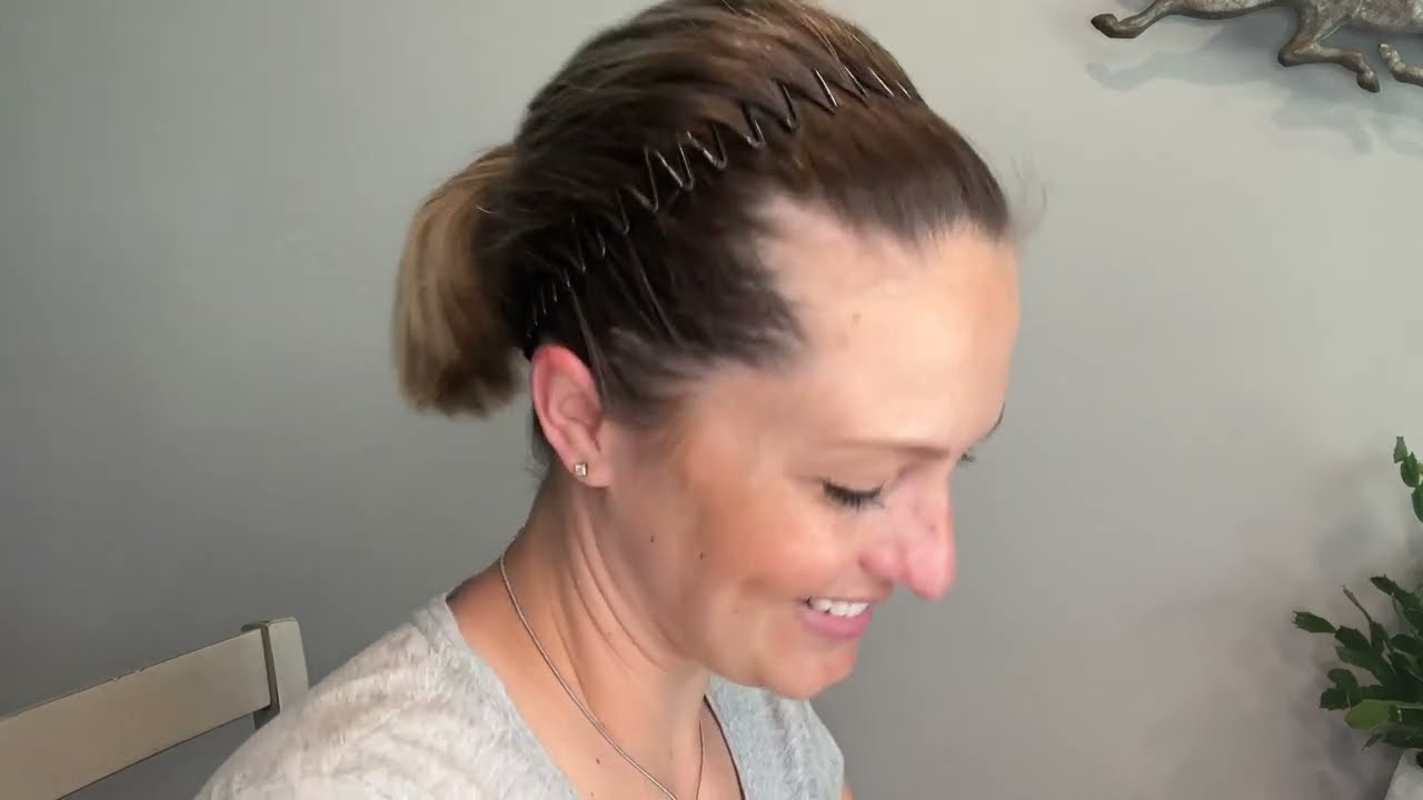 Review of comb Headband full circle stretch comb 3pcs tooth flexible plastic comb headband clear