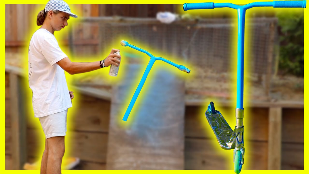 THE BEST WAY TO PAINT YOUR SCOOTER BARS!