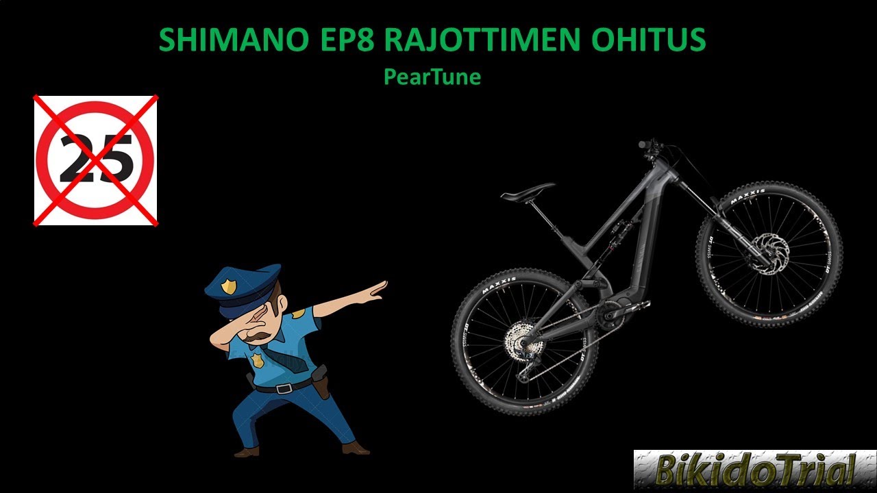 Shimano EP8 rajoittimen ohitus (PearTune)
