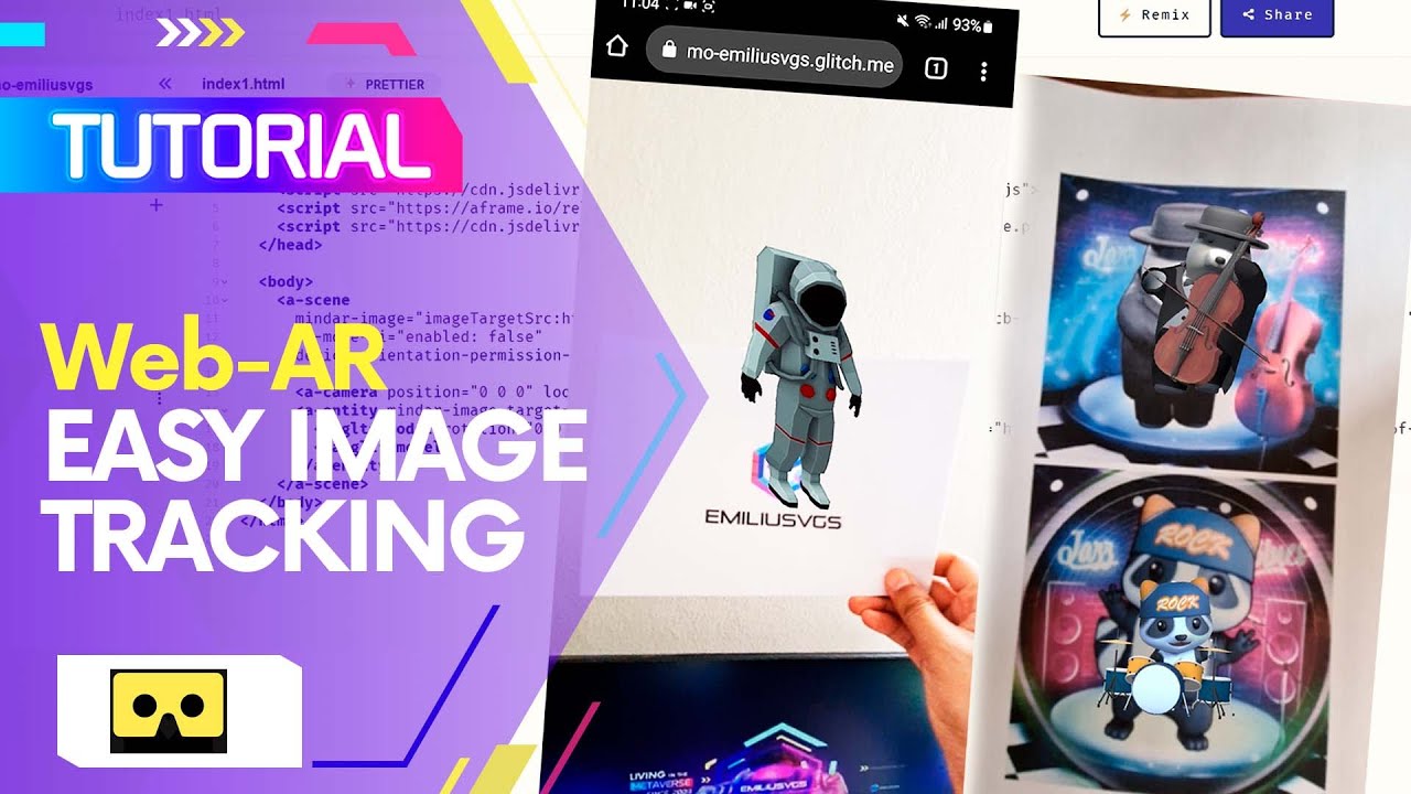 Crea experiencias WebAR con Image Tracking fácilmente - Mind AR Open Source