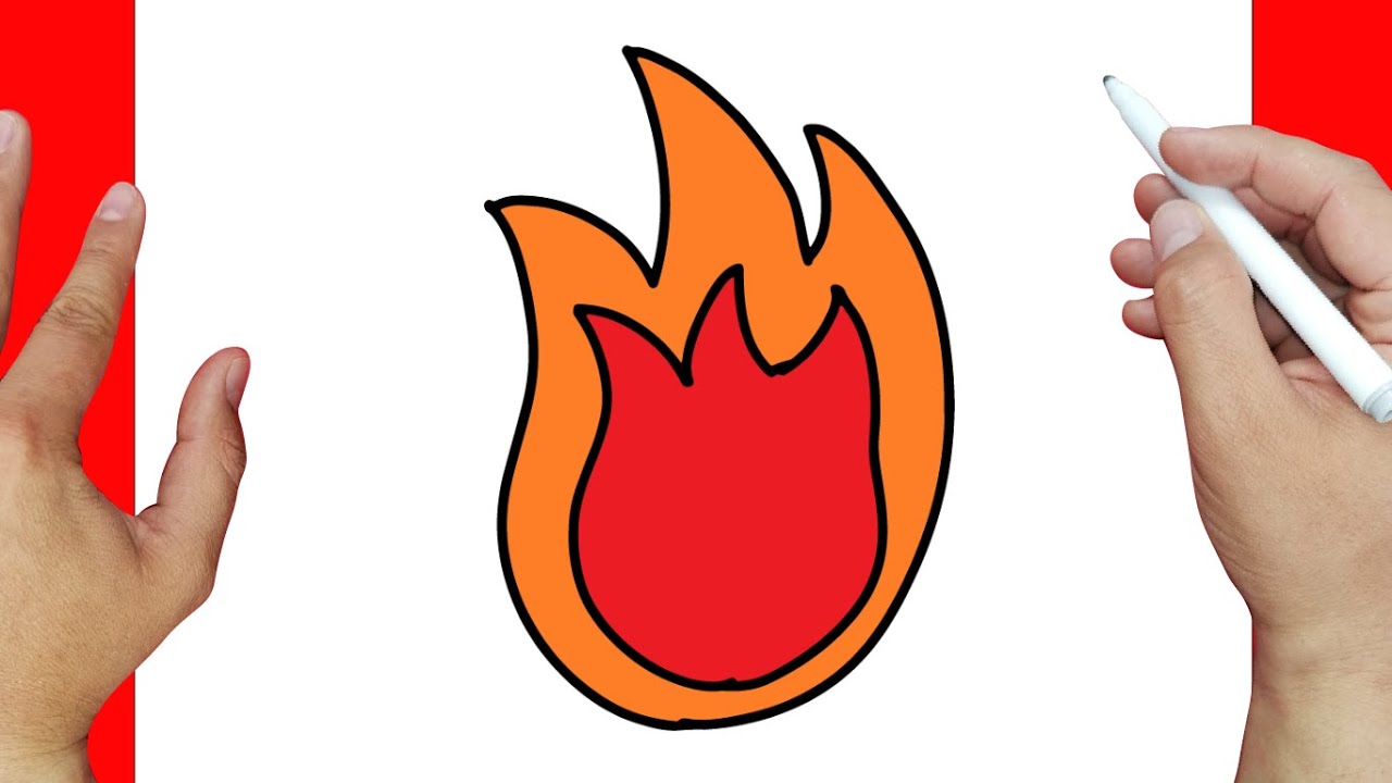 como dibujar fuego | Dibujos f&aacute;ciles
