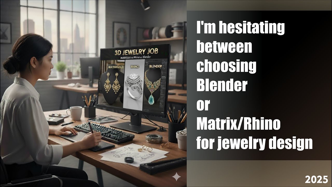 Стоит ли мне изучать Rhino Matrix Gold или Blender, чтобы найти работу в сфере 3D-ювелирных издел...