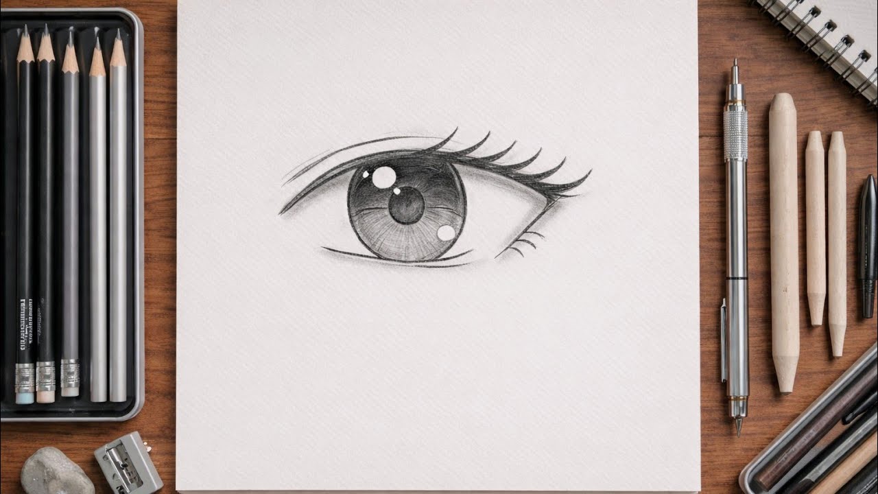 How to Draw Anime Eyes for Beginners | how to draw anime character step by step 