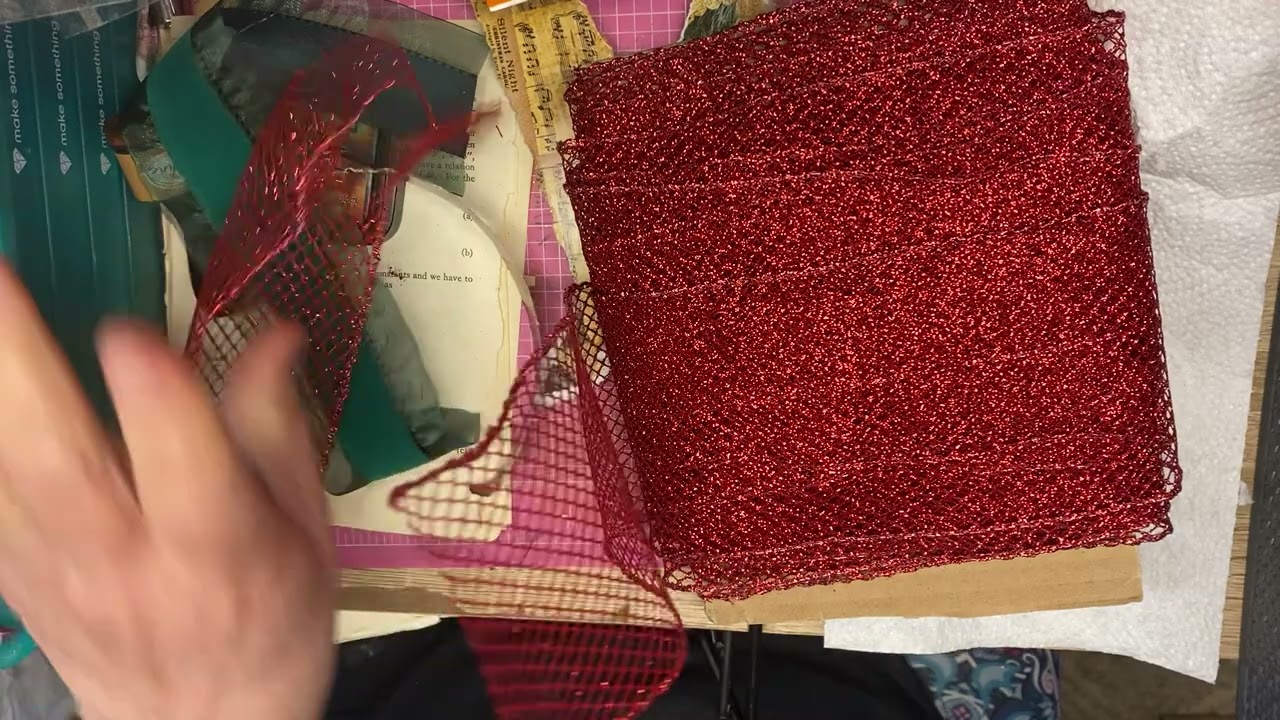 Showing how I am making my Christmas clusters