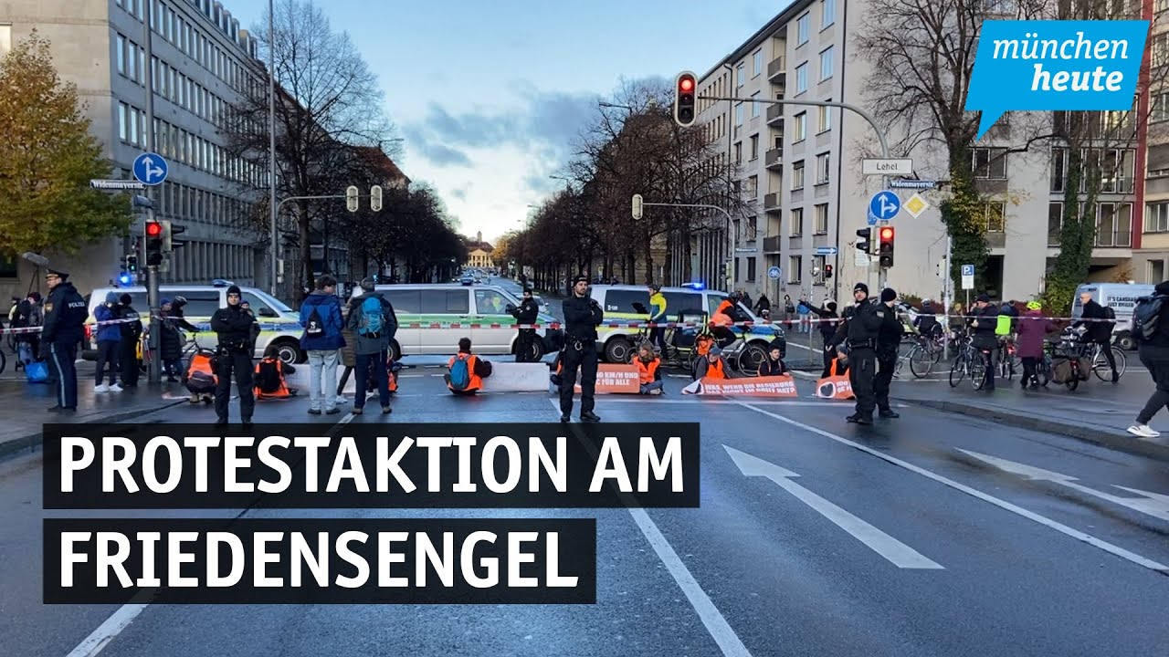 Klima-Kleber – Protestaktion am Friedensengel sorgt für stundenlangen Stau im Berufsverkehr