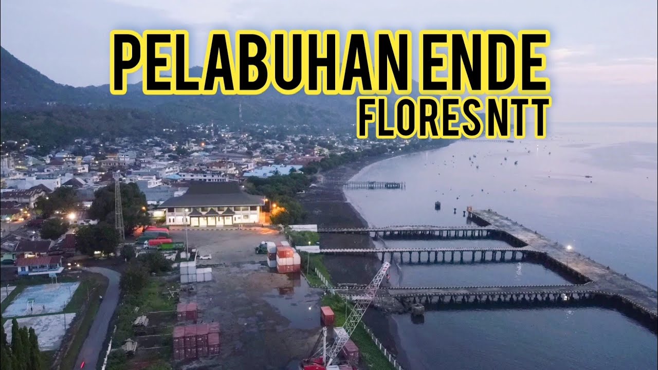 VIDEO DRONE Pelabuhan Ende Flores NTT