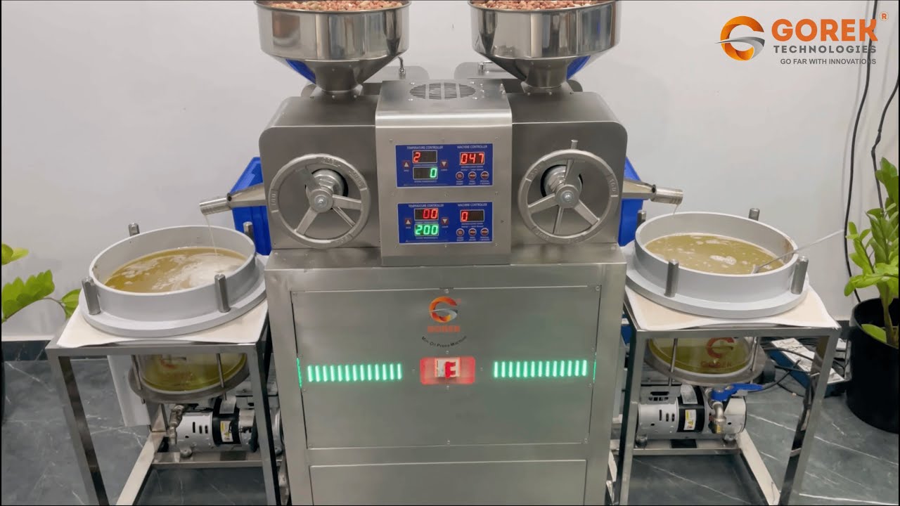 GOREK COMMERCIAL OIL EXPELLER (GTO-202); Capacity:35-40 kg/hr(+91 9016891389)(www.gorektech.com)