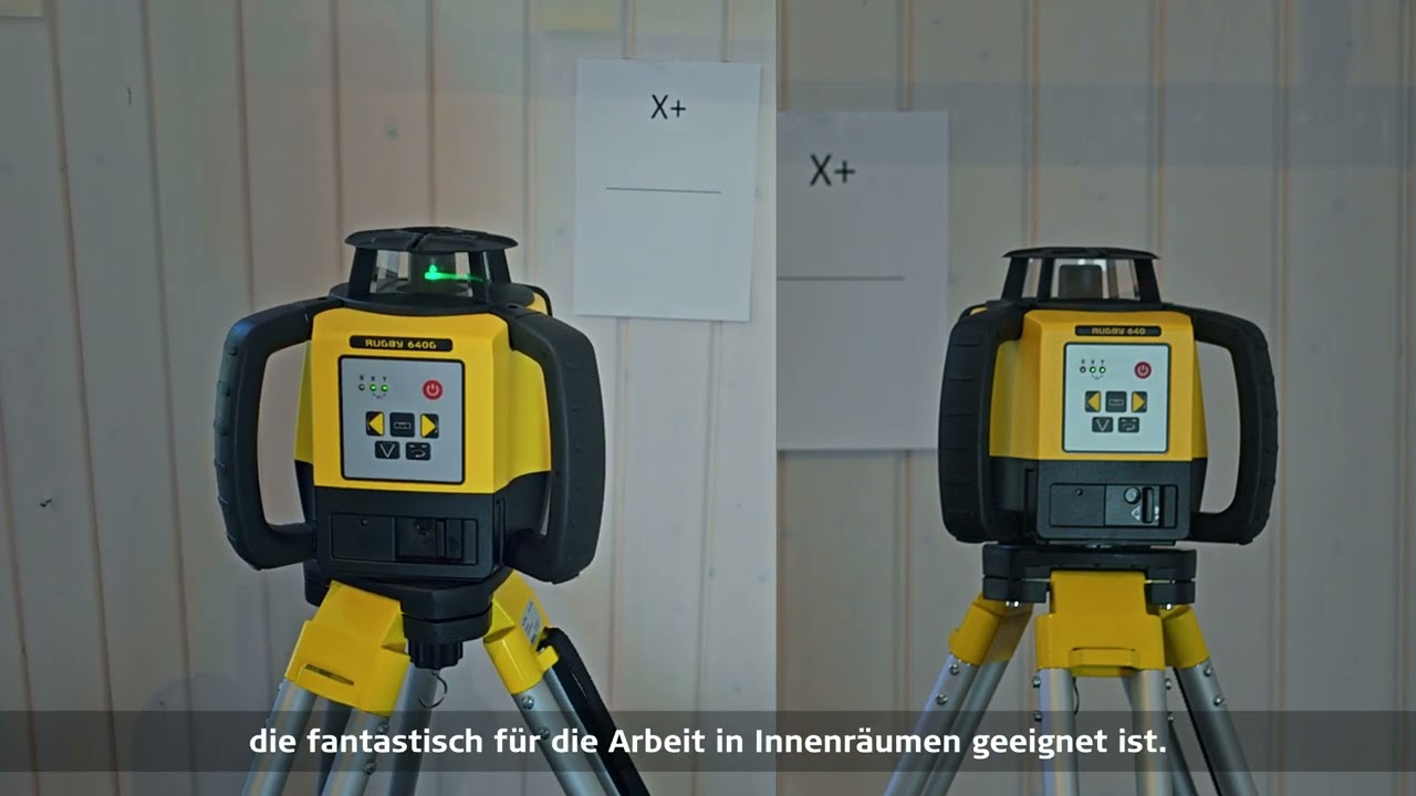 Leica Geosystems Construction Tools - Verwendung des Leica Rugby 640 Rotationslasers