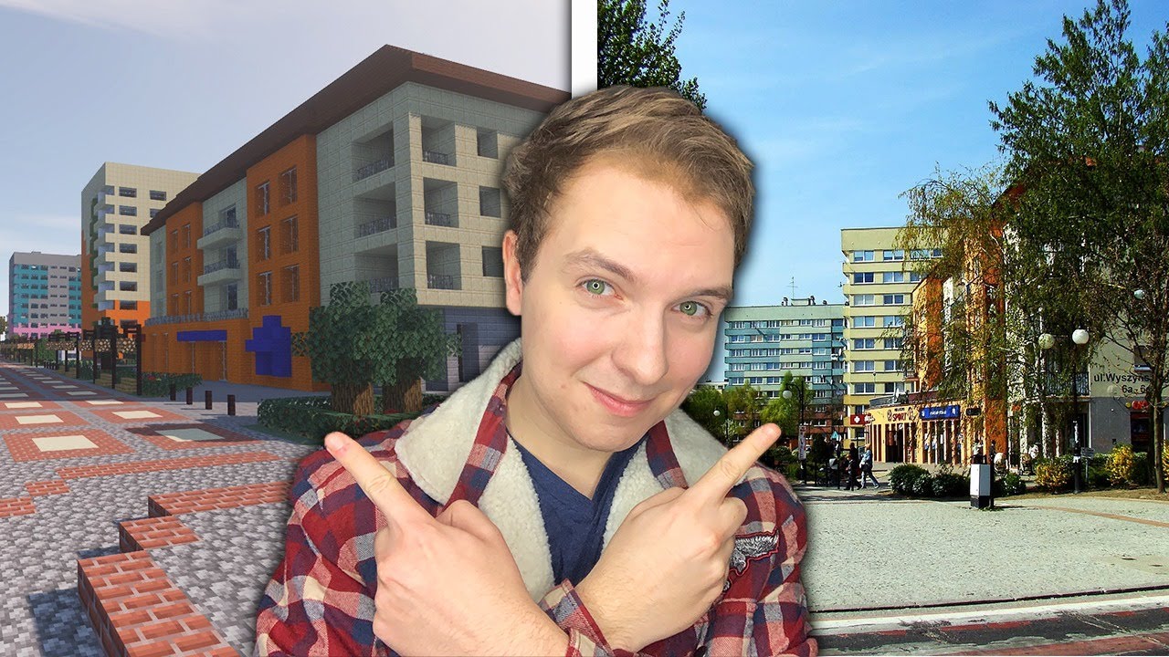 Odwzorowałem CALE MIASTO w Minecraft | Kanciaste Police