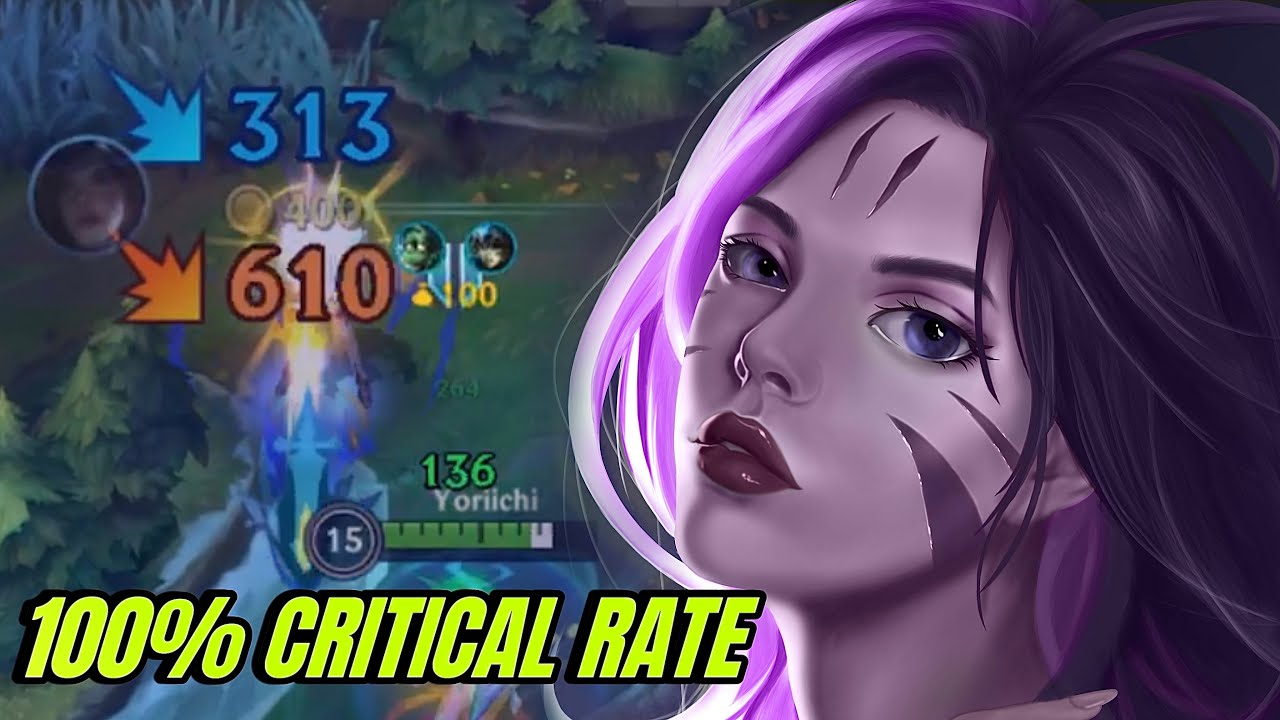 WILD RIFT KAI'SA 100% CRITICAL RATE SO BROKEN IN MASTER TIER (BUILD & RUNES)