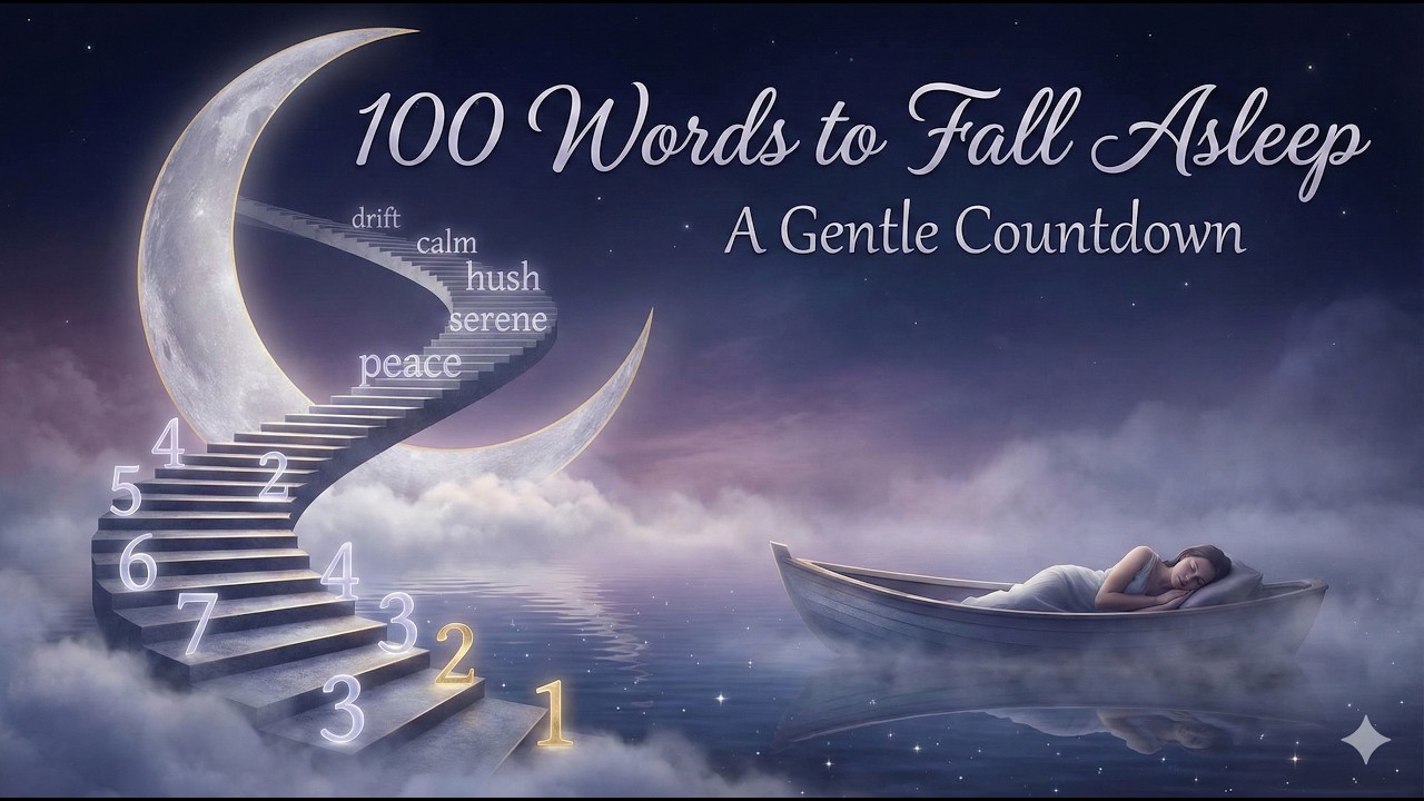 100 Words to Fall Asleep 🌙 A Gentle Countdown to Deep Rest