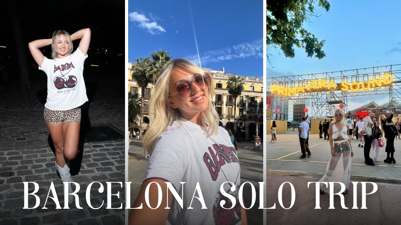 Solo Barcelona vlog | Primavera Sound festival, hostel stay, how to make friends abroad!