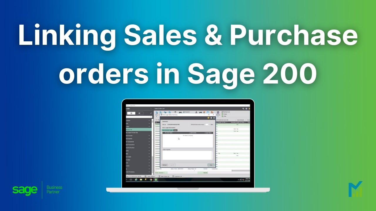 Linking Sales & Purchase Orders in Sage 200: Step by Step Tutorial