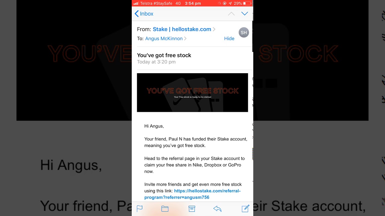 How to Claim a Free Stock in Stake (No Commission Trading)