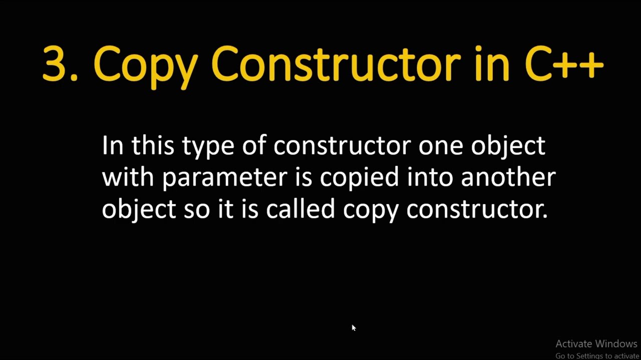 Copy Constructor in C++ | Copy constructor in c++ in hindi | C++ Tutorials for Beginners.