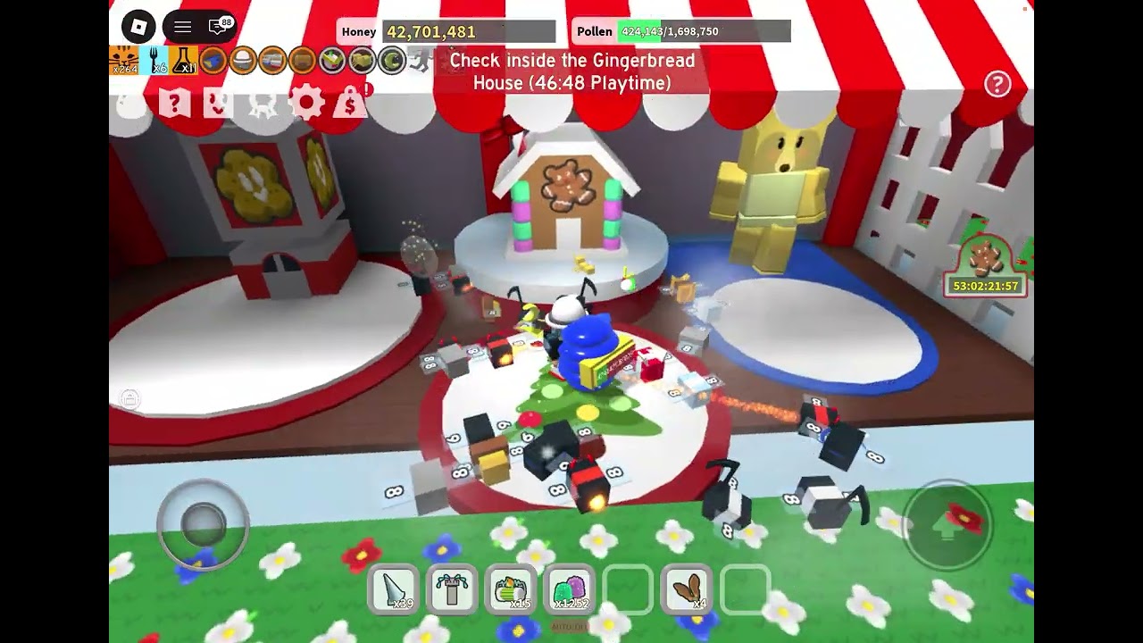 How to get gingerbread men in bee swarm simulator