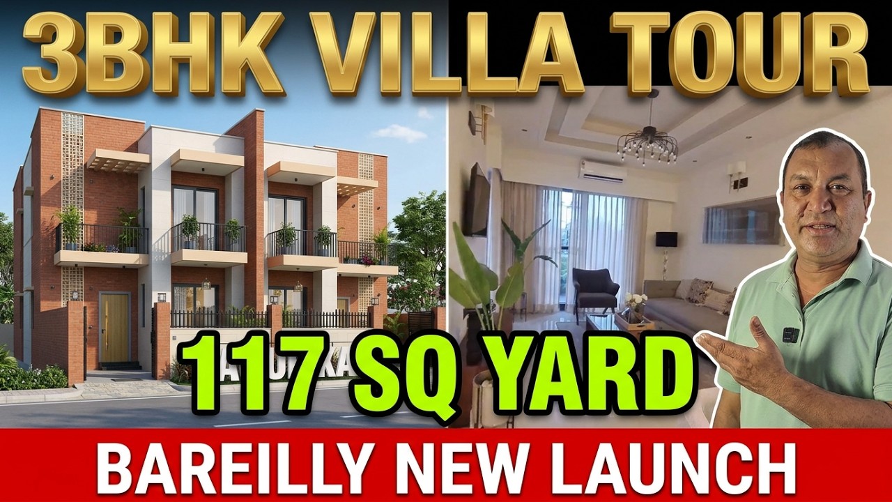 Aurika The Residences 3BHK House Tour | Amara Villas New Launch Kalapur Bareilly|  117 sq yard Villa