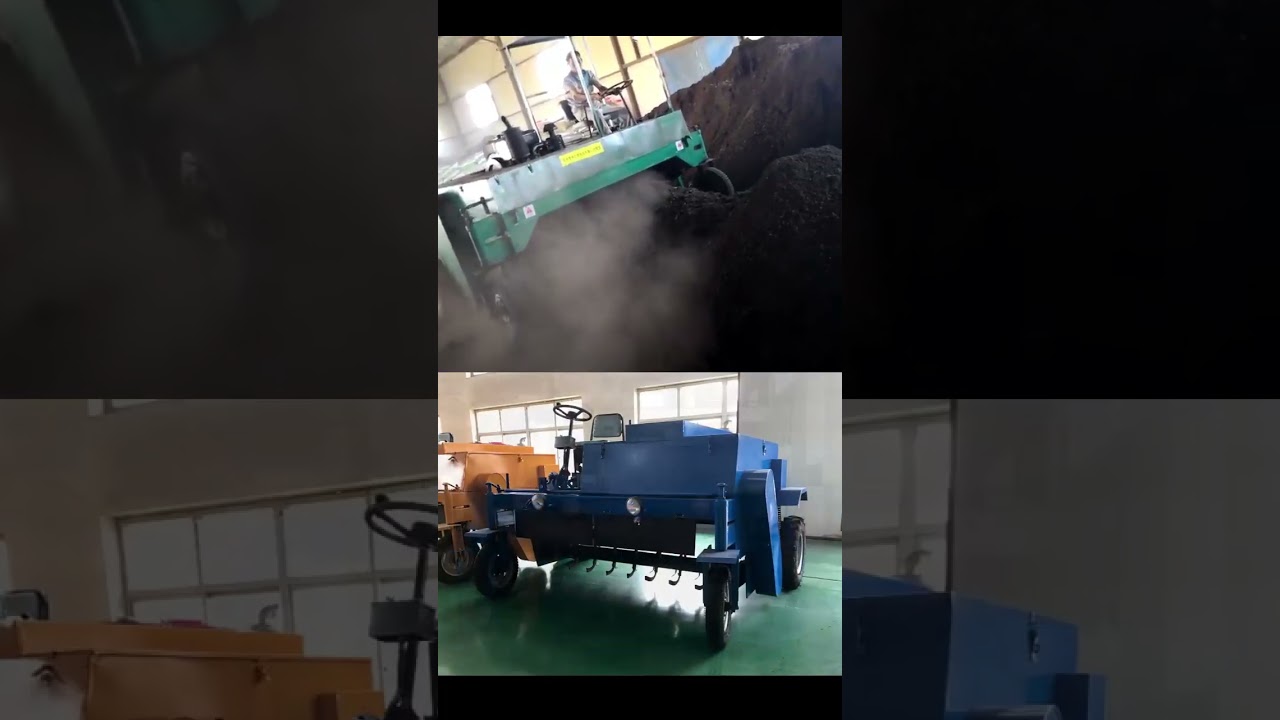 farm-style Simple Automatic Animal Manure Self Propelled Moving Type Windrow Compost Turner Machine
