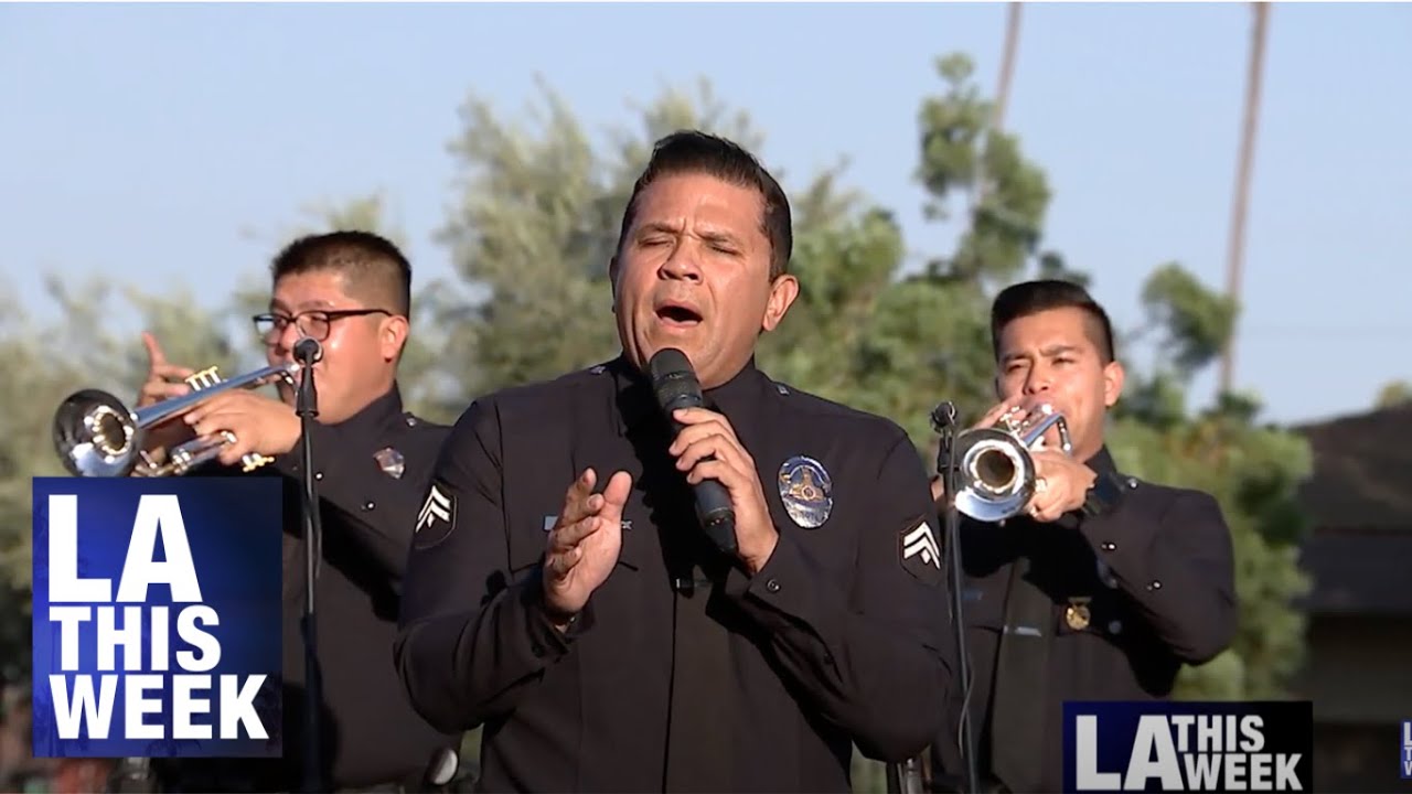 LAPD Mariachi Singing Officer
