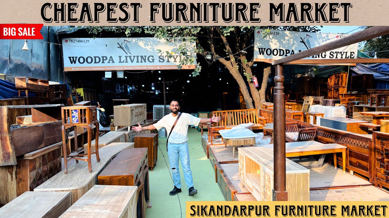 Cheapest Furniture Market with latest designs | Sikanderpur Furniture Market #furniture #homedecor